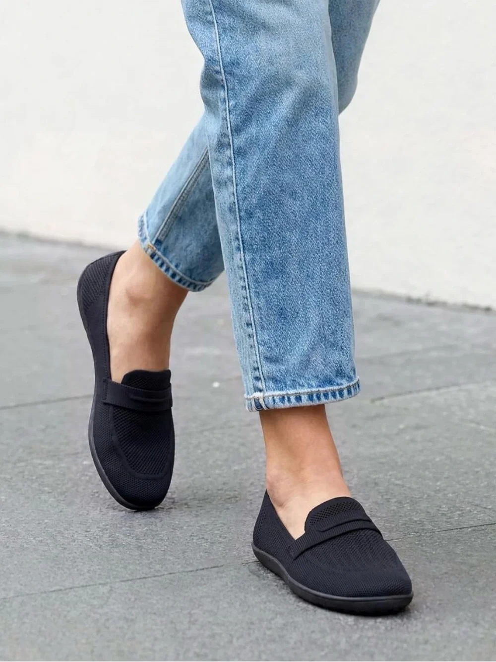 Dream Pairs Men's Navy Mesh Slip-On Loafers
